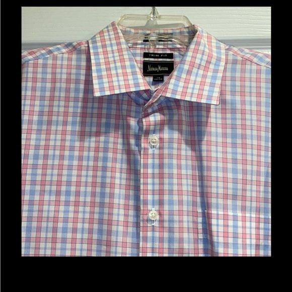 Neiman Marcus trim fit long sleeve button up shirt - Picture 5 of 8